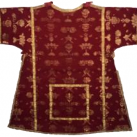 Paramentale in damasco broccato